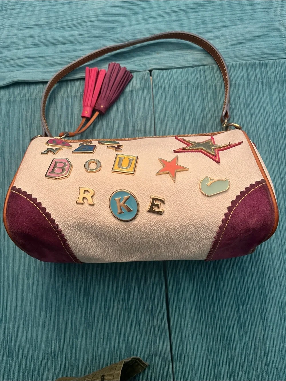 Y2K Dooney and Bourke / Lindsay Lohan hearts and charms bag #2. - Picture 2 of 15
